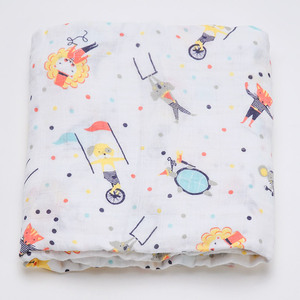 Nouveaux Modèles De Haute Qualité Joyeux Cirque Couvertures De Swaddle De <span class=keywords><strong>Mousseline</strong></span> De Bambou - Product Image 2