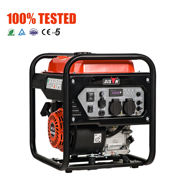 BISON Inverter Gasoline Dual Fuel 4500 Watt Open Type Portable Generator with 110V-380V 1/3 Phase ATS Option