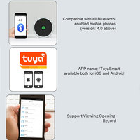 Sensor Capacitivo Mini para Control de Acceso con Huella Dactilar para Bloquear Cajones, Armarios y Casilleros con Código NFC, Huella Dactilar y Control por Aplicación Móvil