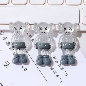 ฟิกเกอร์ Kaws Companion EVA สีเทาขาว รูปทรงสี่เหลี่ยมผืนผ้า ของตกแต่งงานฝีมือ อุปกรณ์เสริมโทรศัพท์มือถือ - Product Image 5