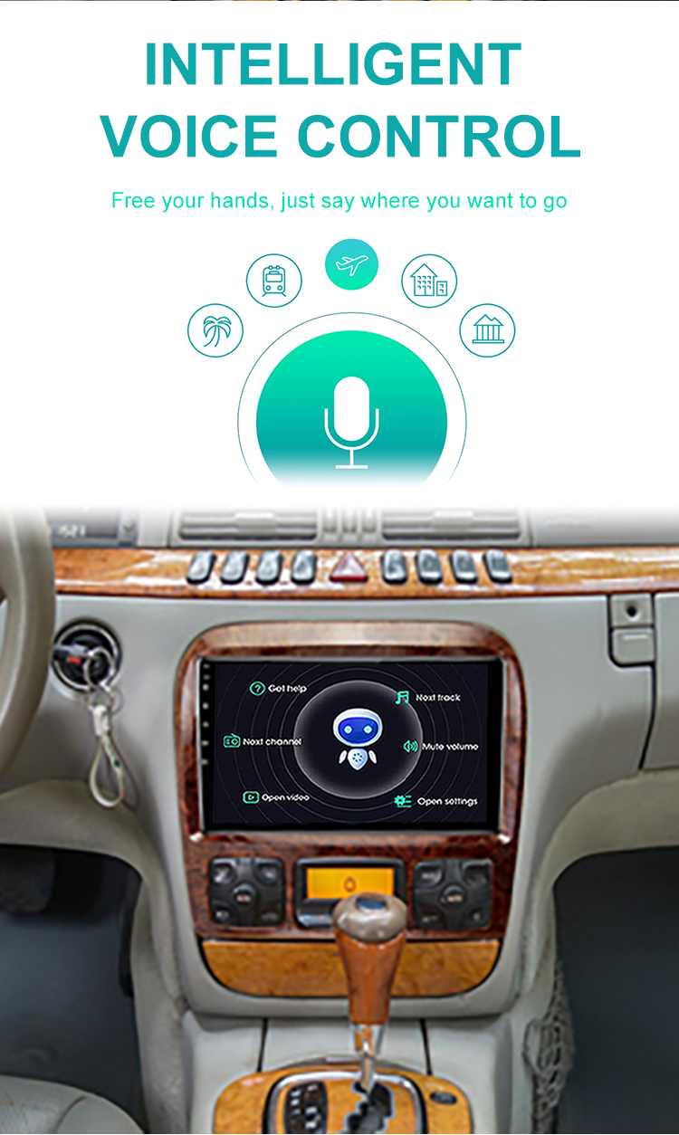 GPS Navigation 9 inch Android 11.0 for Mercedes Benz S Class W220 S280 S320 1998-2005