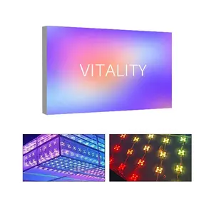 2024 New RGBW Phantom Gradient Flow booth display led advertising light box transformation soft film light box