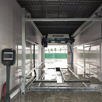 Machine de lavage de voitures électrique automatique sans contact Gantry 360 degrés, équipement de lavage sans balais et sans contact en libre-service avec sécheuse >1500W