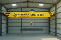 Palans à câble modulaires de 20 tonnes de capacité, grue à poutre simple KUBISHA, palan à câble électrique à commande à distance de 2 tonnes