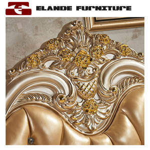 Tempat Tidur Ganda Gaya Eropa, Tempat Tidur Mewah Kulit Perancis 2 Meter, <span class=keywords><strong>2.2</strong></span> Mewah Kelas Atas Pernikahan - Product Image 5