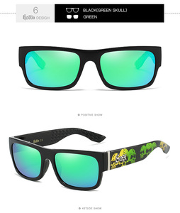 Lunettes de soleil de sport GCOTX, lunettes de soleil de marque rétro, vente en gros, verres carrés polarisés, protection UV pour hommes, moto - Product Image 4