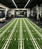 Tapis de gazon synthétique haute densité pour piste de luge, tapis de gazon artificiel pour zone d'entraînement en salle de sport