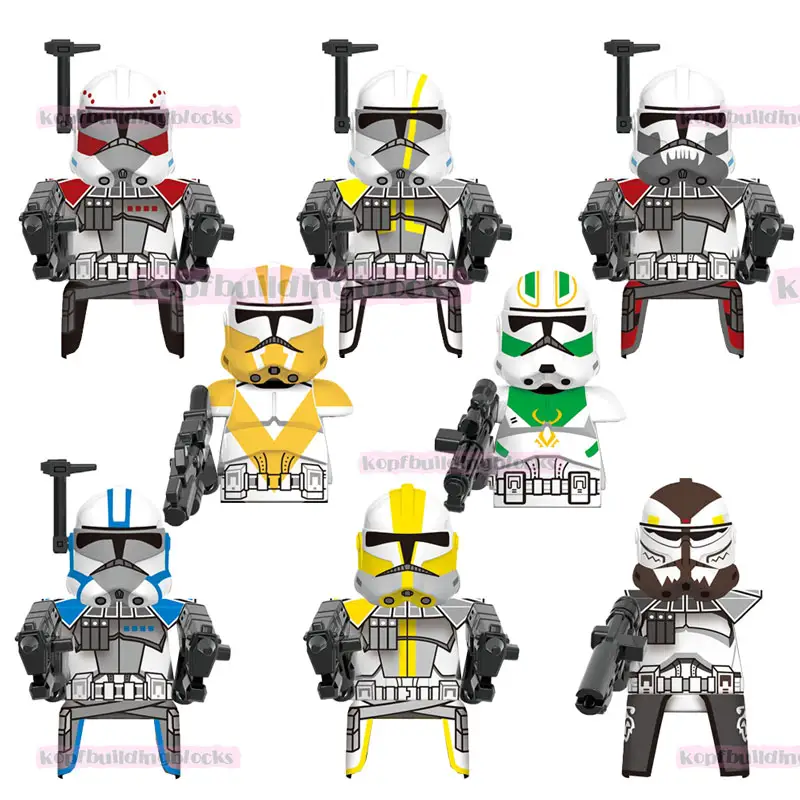 X0333 SW ARC Commander Blitz Horn Company Clone Trooper Space Wars Mini Building Block Bricks Figure Kids Collection Toy Juguete