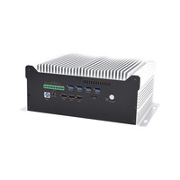 Mini PC embarqué avec 2 ports COM, 9 ports LAN et GPIO en option, PC industriel sans ventilateur pour appareils automatisés embarqués, vision industrielle
