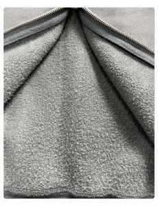 เสื้อแจ็คเก็ตฮู้ดซิปสั้นผ้ากำมะหยี่เนื้อนุ่ม 370 กรัม รุ่นใหม่ปี 2026 สำหรับผู้ชาย ลายบาติกแบบซัก - Product Image 6