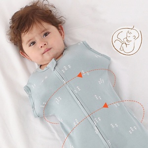 Kantong Tidur Bayi Serat Kapas Organik Bambu dengan Ritsleting 2 Arah, Motif Kotak-kotak, Bernapas, Bersertifikasi OEKO-TEX untuk Balita - Product Image 4