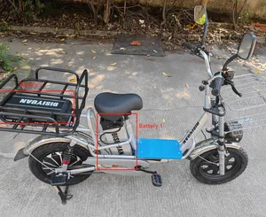 Disiyuan M2 dimax 60v20ah มอนสเตอร์ขนาด16นิ้วฮับมอเตอร์ V 8 Pro จักรยานไฟฟ้า48V สำหรับจัดส่งรถตู้โมเพ็ดเฟรมจักรยาน - Product Image 1