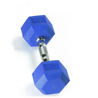 Équipement de conditionnement physique commercial haltères de gymnastique haltères en caoutchouc maison coulé ensemble d'haltères hexagonales