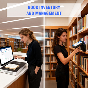 Sistema de Gestión de Bibliotecas RFID Todo en Uno, Kiosco de Autoservicio, Lector de 13.56MHz, ISO 18000-6C, Mijin City Mini Book Houses - Product Image 4