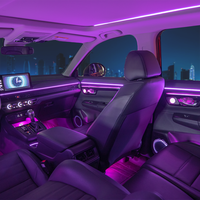 Iluminación Interior para Honda CRV 2023, Luces Ambientales LED de 64 Colores, Modificación de los Colores Ambientales Interiores
