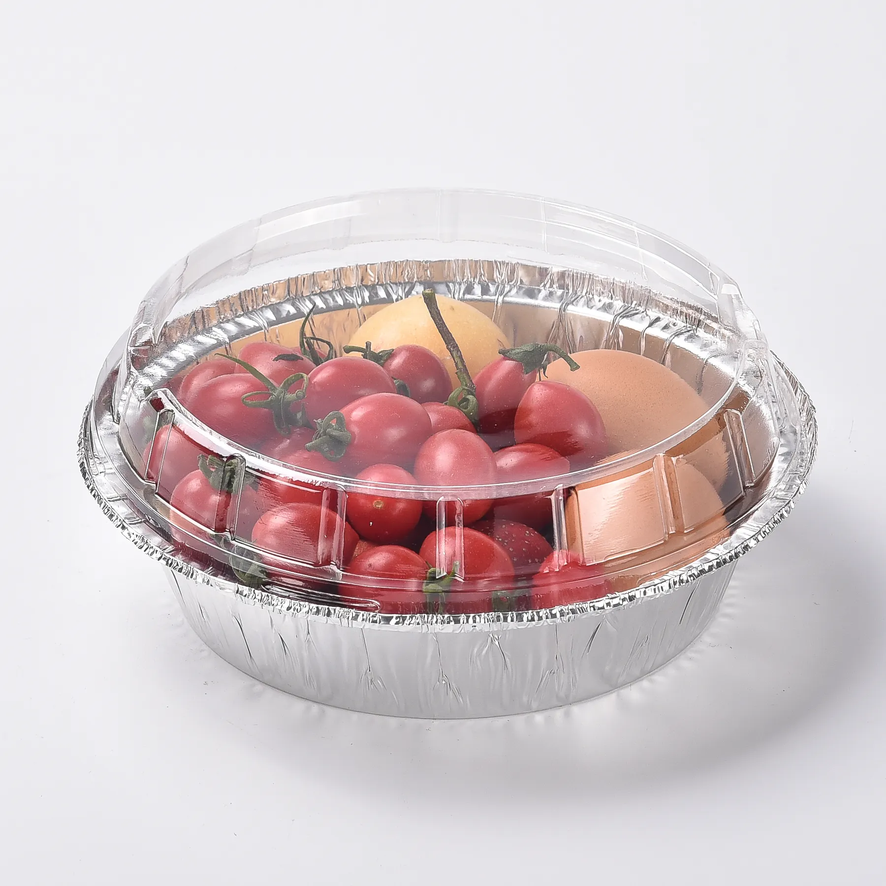 Фольги контейнеры для пищевых продуктов подносы прямоугольник круглая алюминиевая фольга одноразовый 9x13 на пол-размера с крышками