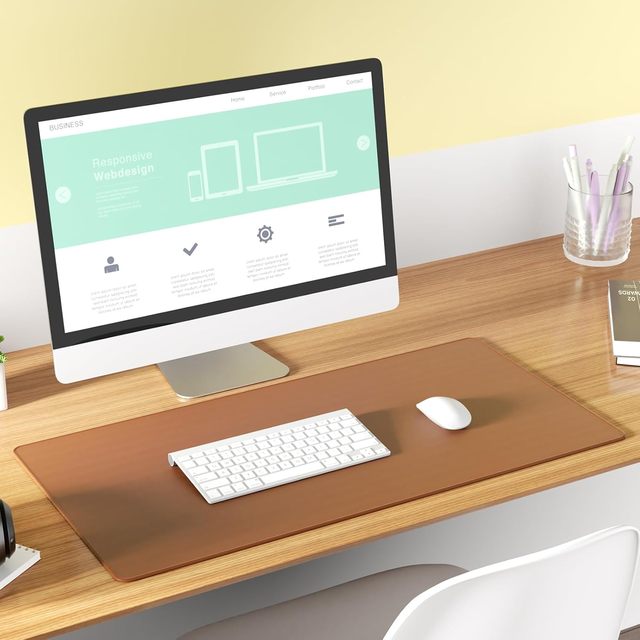 Large Desk Mat with Water-Proof Smooth Surface Mouse Pad for Computer Table