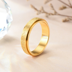 원래 디자인 새로운 숙녀 스테인레스 스틸 골드 남자와 여자 커프 반지 - Product Image 4