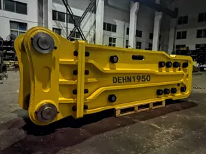 DEHN1750อุปกรณ์ก่อสร้างเบรกเกอร์ไฮดรอลิกโลหะผสมเหล็กอุปกรณ์ที่เชื่อถือได้บำรุงรักษาง่าย