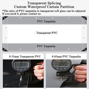 Bâche personnalisée <span class=keywords><strong>pavillon</strong></span> lavage de <span class=keywords><strong>voiture</strong></span> eau bloquant cloison rideau bord grattage étanche tirant rideau étanche à la pluie - Product Image 3