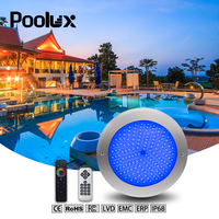 Usine Date IP68 Mince Résine Rempli Blanc RGB Télécommande Étanche Extérieur Led SMD Ampoule Sous-Marine Submersible Piscine Lumière