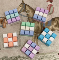 Mini jouet anti-stress en plastique transparent, clé mécanique à 9 touches, clavier LED personnalisé, porte-clés