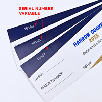 Tarjeta de embarque de tinta plateada para raspar de aerolíneas, disponible, personalizada, OEM, número de serie variable, entradas para eventos