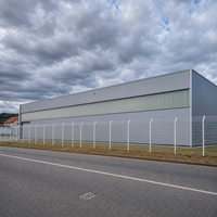 Clôture de jardin en PVC, en treillis métallique soudé, courbé 3D, en acier, facilement assemblable, pour bâtiments et aménagements extérieurs