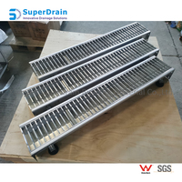 Drain de gouttière de piscine personnalisé en acier inoxydable 304/316, accessoires d'évier de cuisine commerciale, grilles de drainage de Trench