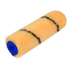 Rouleau à peinture acrylique E-tool, meilleur prix, 6 pouces, à bande noire thermocollée, cadre jaune à dégagement rapide, garantie 6 mois - Product Image 1