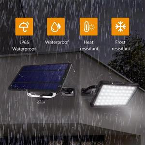 Lámpara Solar LED de 550 Lúmenes, 48 LED, IP65, Impermeable, para Jardín, Pared Exterior, con Batería Recargable y Panel Solar, RoHS - Product Image 3