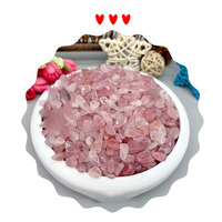 JUESHUI Gravier de cristal de quartz rose naturel poli couleur vive 3-8mm pour décoration de fond d'aquarium