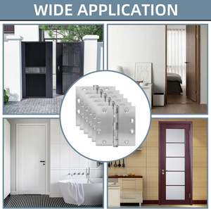 Engsel berengsel besi tahan karat 3.0 tebal 4 inci standar nasional engsel lipat bantalan senyap untuk jendela pintu kayu - Product Image 5