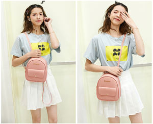 2021 Mini Zaino Delle Donne DELL'UNITÀ di elaborazione di Cuoio del Sacchetto di Spalla Multi-Funzione di Piccolo Bagpack Zaino Della Scuola <span class=keywords><strong>Femminile</strong></span> - Product Image 5