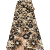 Tissu en dentelle soluble dans l'eau NI.AI Premium Haute Couture, tissu en dentelle guipure africaine de la plus haute qualité