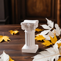 Mini colonne romaine grecque vintage européenne en résine, style Art Déco, ornement de bureau pour la décoration d'anniversaire, de la maison, de la chambre ou du bureau, idéal comme cadeau