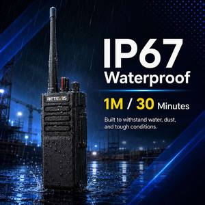 Retevis Walkie Talkie Analógico IP67 Resistente al Agua 1M 30 Minutos a Prueba de Polvo para Condiciones Extremas - Product Image 1
