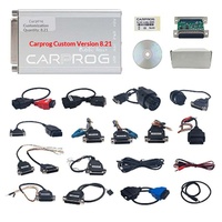 Carprog Full V8.21 ECU, 21 Adaptadores, Conectividad USB/OBD2, Configuración Completa, Herramienta de Programación para Windows