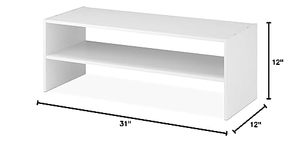 Wholesale Stackable 31-Inch Extra-Wide 2-Tier Non-Folding Wooden Box <b>Storage</b> Rack OEM/ODM Custom Multifunction <b>Kitchen</b> - Product Image 4