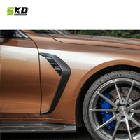 Ailes latérales en carbone sec de haute qualité Garniture de style CFA pour BMW G80 G81 M3 G82 G83 M4 2021 + Ailes latérales d'origine
