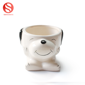 Personalizado perro <span class=keywords><strong>de</strong></span> dibujos animados pote del plantador <span class=keywords><strong>de</strong></span> cerámica lindo cachorro snoopy suculentas Macetas - Product Image 6