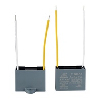 Haute performance série terminale 0.4uf 450VAC 500VAC 550VAC cbb61 condensateur