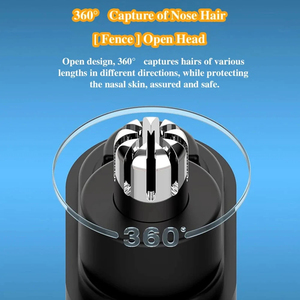 Tondeuse à poils de nez portable pour hommes, mini-tondeuse à poils de nez, machine à enlever les poils de nez, recharge USB, lames à double tranchant - Product Image 5