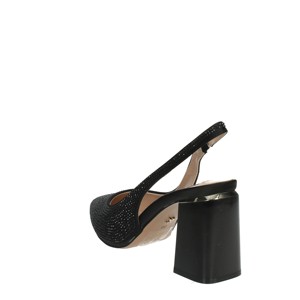 Décolleté da donna nere K-9292 tacco alto pump sandali Slingback con tacchi sottili e punta alta qualità 8cm altezza tacco - Product Image 2