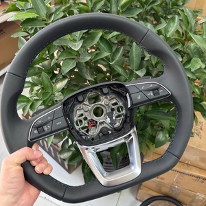 Volant en cuir <span class=keywords><strong>noir</strong></span> personnalisé de haute qualité pour Audi TT RS A4 A5 A6 A7 A8 S3 S5 C7 C8 SQ3 SQ5 RS5 RS6 <span class=keywords><strong>RS7</strong></span> B8 B9 - Product Image 5