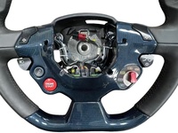 Convient pour Ferrari 458 488 F12 Volant en cuir en fibre de carbone LCD multifonctionnel Style de volant de direction Mise à niveau et rétrofit