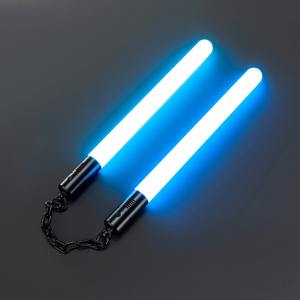 Nunchaku lumineux à LED Nexussaber <span class=keywords><strong>pour</strong></span> adultes et enfants, <span class=keywords><strong>pour</strong></span> cosplay et Noël, jouet épée lumineuse clignotante - Product Image 2