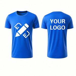 Custom Logo Shirts Mens Quick Dry T-Shirts Customized Shirts Short Sleeve <b>Tshirts</b> with Your logo and Text - Product Image 1
