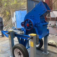 Concasseur à marteaux pour marbre et briques usagées, machine de fabrication de sable à partir de pierres, entraînée par roulement de moteur, 3-5t/h, écoénergétique, produit phare