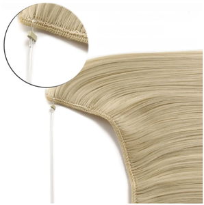 Tóc giả nối dài tự nhiên kiểu sóng, không cần kẹp, một mảnh, kiểu tóc giả cá tính - Product Image 2